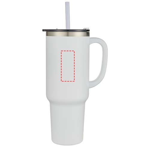 Sydney 1200 ml double wall RCS certified copper vacuum insulated tumbler with straw 4