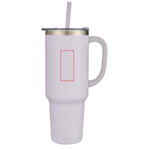 Sydney 1200 ml double wall RCS certified copper vacuum insulated tumbler with straw 4