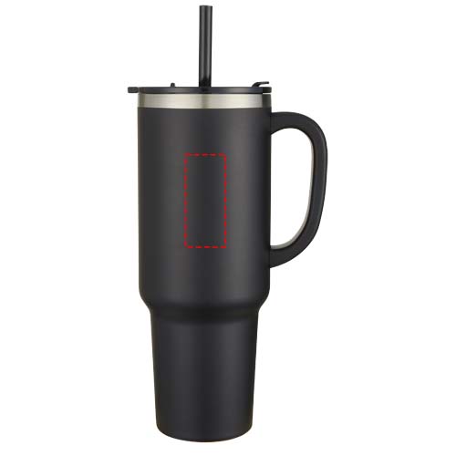 Sydney 1200 ml double wall RCS certified copper vacuum insulated tumbler with straw 4