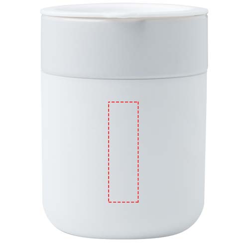 Java 330 ml ceramic tumbler with silicone wrap and plastic lid 4