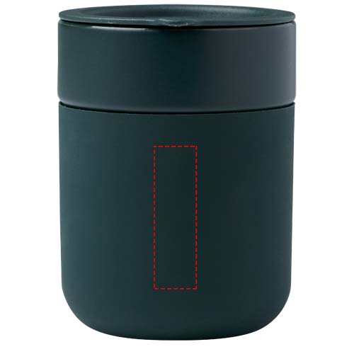 Java 330 ml ceramic tumbler with silicone wrap and plastic lid 4
