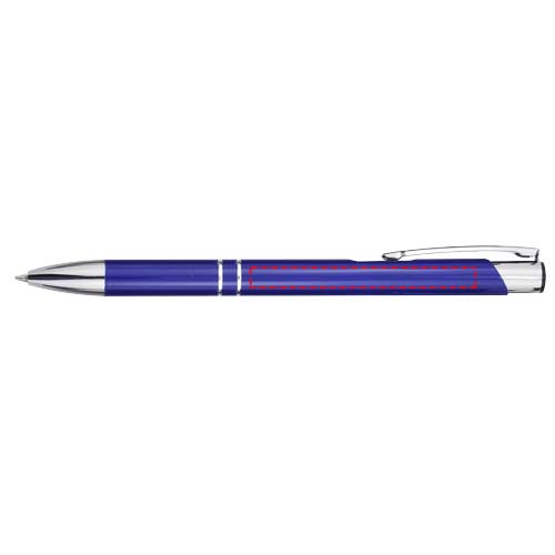 Moneta aluminium click ballpoint pen (blue ink) 4