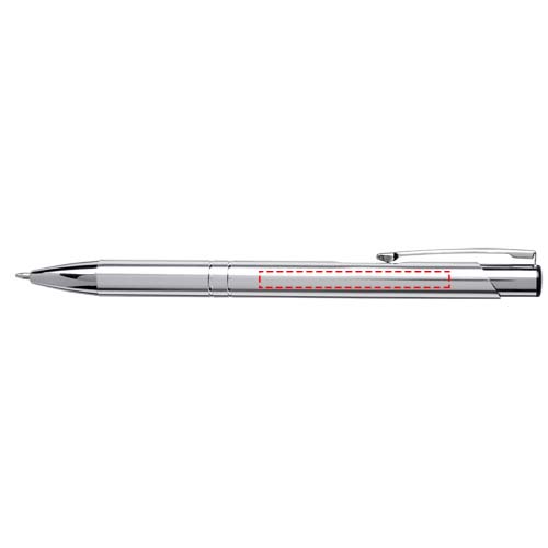 Moneta anodized aluminium click ballpoint pen (blue ink) 4