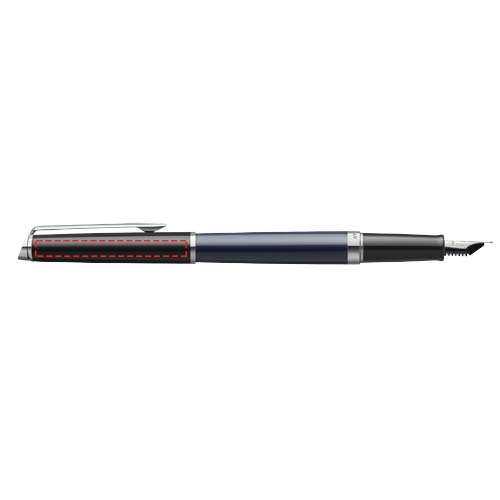 Hemisphere colour blocking fountain pen with palladium trim (blue ink) 4