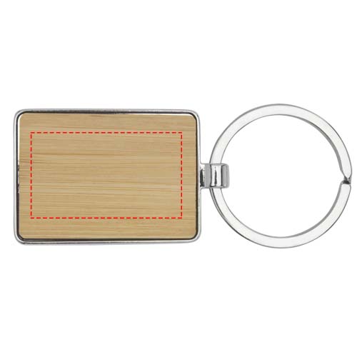 Neta bamboo rectangular keychain 4