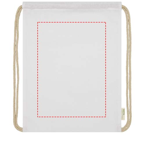Orissa 100 g/m² organic cotton drawstring bag 5L 3