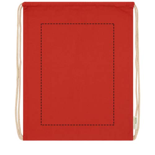 Orissa 100 g/m² organic cotton drawstring bag 5L 3