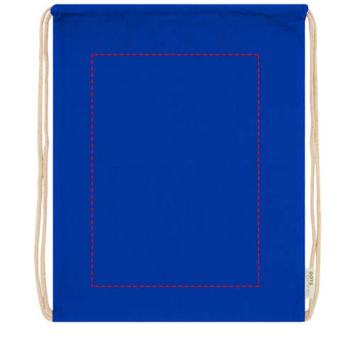Orissa 100 g/m² organic cotton drawstring bag 5L 3