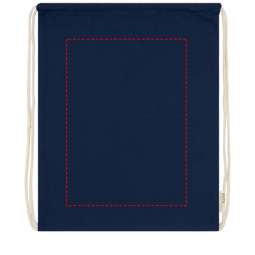 Orissa 100 g/m² organic cotton drawstring bag 5L 3