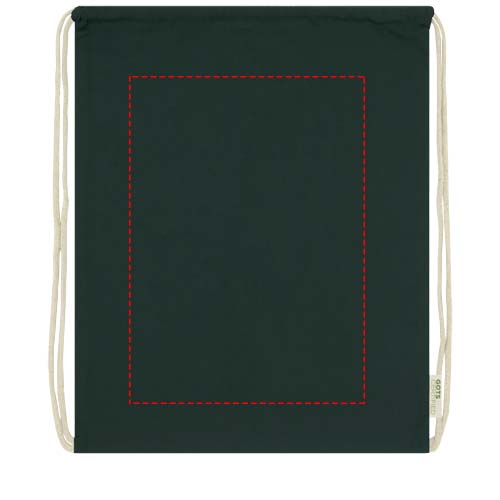 Orissa 100 g/m² GOTS organic cotton drawstring bag 5L 3