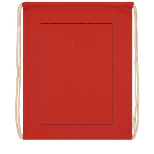 Orissa 140 g/m² GOTS organic cotton drawstring bag 5L 3