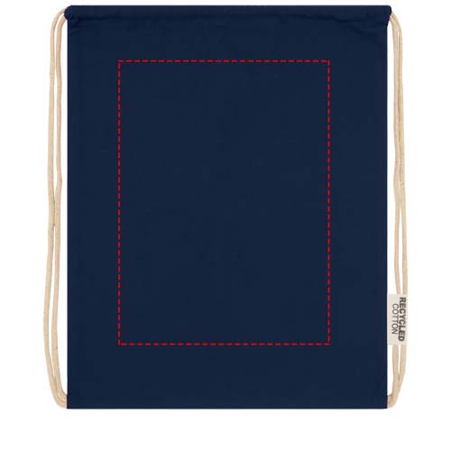 Oregon 140 g/m² GRS recycled cotton drawstring bag 3