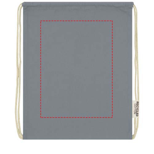 Oregon 140 g/m² GRS recycled cotton drawstring bag 3