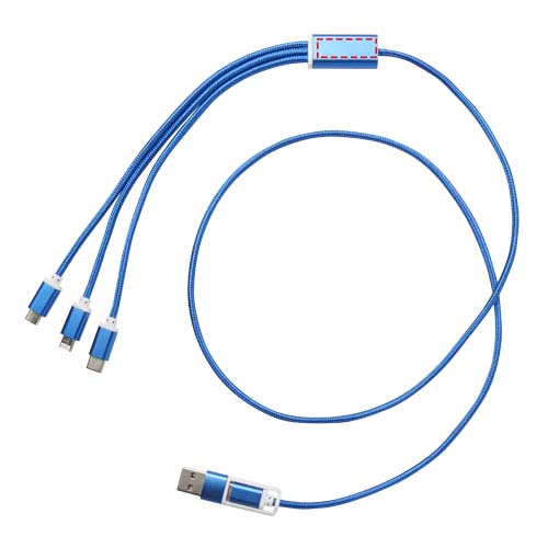 Versatile 5-1 recycled aluminium charging cable 4