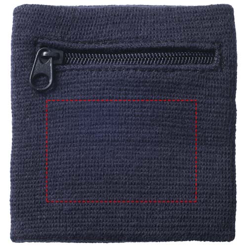 Brisky performance wristband with zippered pocket 4