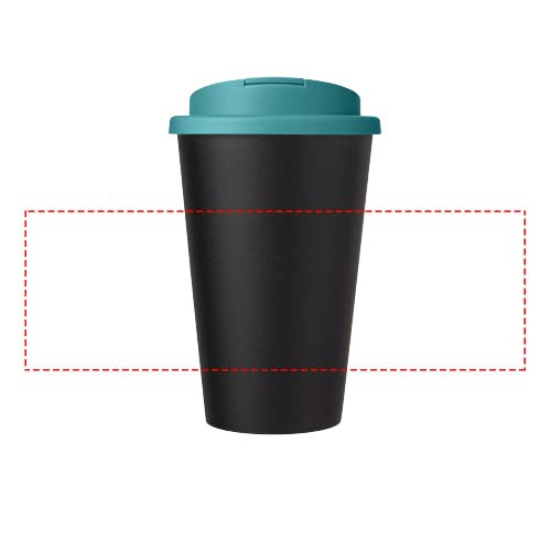 Americano® Eco 350 ml recycled tumbler with spill-proof lid 4