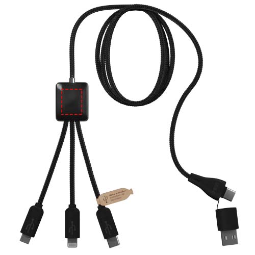 SCX.design C45 5-in-1 rPET charging cable with data transfer 3