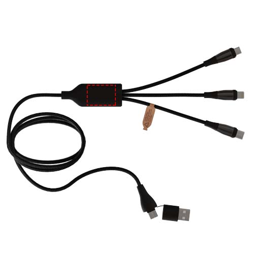 SCX.design C50 5-in-1 fast charging 100W/5A cable with digital display 3