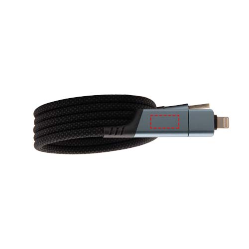 SCX.design C52 100W 4-in-1 rPET magnetic ultra fast charging cable  2