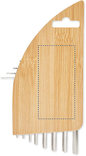 Set de chei hexagonale bambus 3