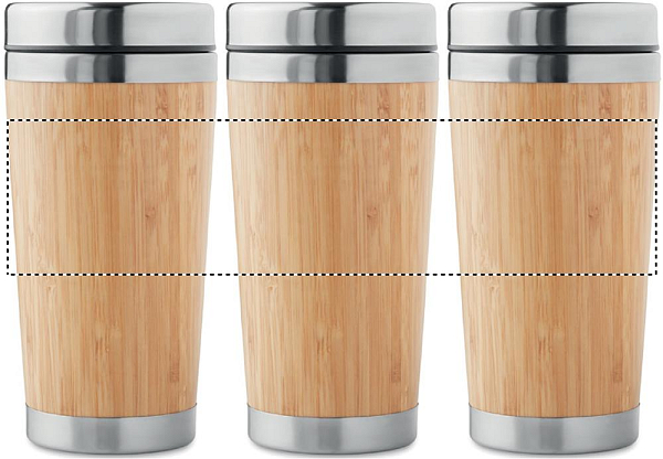 Cana dubla bambus 400ml 2