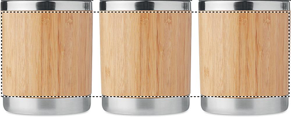 Pahar, perete de bambus 250ml 2